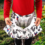 Maxbell Gardening Apron Farm Collection Storage Pouch Hands Free Multifunction Colorful Rooster