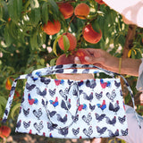 Maxbell Gardening Apron Farm Collection Storage Pouch Hands Free Multifunction Colorful Rooster
