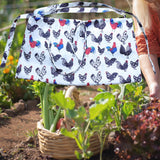 Maxbell Gardening Apron Farm Collection Storage Pouch Hands Free Multifunction Colorful Rooster