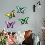 Maxbell Wall Decor Butterfly Art Easy Install Art Stainless Ornaments for Garden