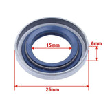 Maxbell 2 Pieces Engine Oil Seal Set Kit Replace for 51 55 254 257 262 357 359 Accs