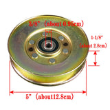 Maxbell Lawn Mower Pulley Replaces Flat Idler Pulley for MTD 756-04522 Accessories