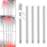 Maxbell 5Pcs Flag Pole Guide Banner for Commercial Flag Pole House Porch Boat, Yacht