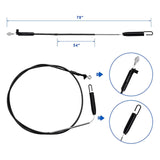 Maxbell Engine Brake Cable Kits 30'' Brake Cable for 120-6243 Lawn Mower Spare Parts