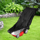 Maxbell Push Mower Covers Reusable Dust Proof 210D Waterproof Fabric for Indoor Black