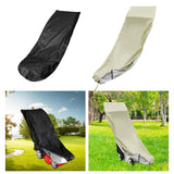 Maxbell Push Mower Covers Reusable Dust Proof 210D Waterproof Fabric for Indoor Black