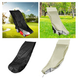 Maxbell Push Mower Covers Reusable Dust Proof 210D Waterproof Fabric for Indoor Black
