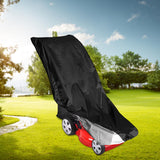 Maxbell Push Mower Covers Reusable Dust Proof 210D Waterproof Fabric for Indoor Black