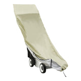 Maxbell Push Mower Covers Reusable Dust Proof 210D Waterproof Fabric for Indoor Khaki