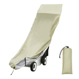Maxbell Push Mower Covers Reusable Dust Proof 210D Waterproof Fabric for Indoor Khaki