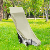 Maxbell Push Mower Covers Reusable Dust Proof 210D Waterproof Fabric for Indoor Khaki