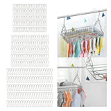 Maxbell 100 Pieces Gourd Clip Keychain Hook for Home Accessories Clothing Tag Sewing 2.2cm