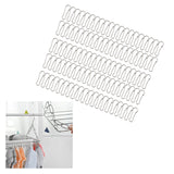 Maxbell 100 Pieces Gourd Clip Keychain Hook for Home Accessories Clothing Tag Sewing 2.2cm