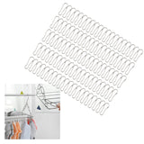 Maxbell 100 Pieces Gourd Clip Keychain Hook for Home Accessories Clothing Tag Sewing 2.5cm