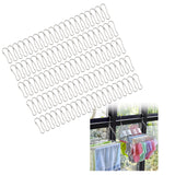 Maxbell 100 Pieces Gourd Clip Keychain Hook for Home Accessories Clothing Tag Sewing 2.5cm