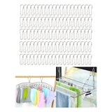 Maxbell 100 Pieces Gourd Clip Keychain Hook for Home Accessories Clothing Tag Sewing 2.5cm