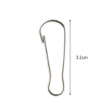 Maxbell 100 Pieces Gourd Clip Keychain Hook for Home Accessories Clothing Tag Sewing 3.2cm