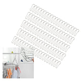 Maxbell 100 Pieces Gourd Clip Keychain Hook for Home Accessories Clothing Tag Sewing 3.2cm