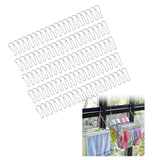 Maxbell 100 Pieces Gourd Clip Keychain Hook for Home Accessories Clothing Tag Sewing 3.2cm