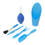 Maxbell 6Pcs Transplanting Tools Kit Lightweight Migration Tool for Fairy Garden Blue