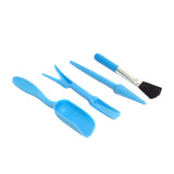 Maxbell 6Pcs Transplanting Tools Kit Lightweight Migration Tool for Fairy Garden Blue