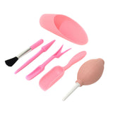 Maxbell 6Pcs Transplanting Tools Kit Lightweight Migration Tool for Fairy Garden Pink