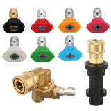 Maxbell Adjustable Pressure Washing Adapter Kit Fittings Nozzle Tips for K2 K6 K4