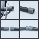 Maxbell Washing Machine Drain Hose Flexible Universal Fit Replacement Accessory 2m