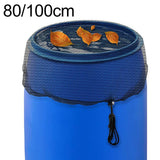 Maxbell Rain Barrel Net Cover Protector mesh Drawstring for Barrels Garden 80cm Black