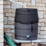 Maxbell Rain Barrel Net Cover Protector mesh Drawstring for Barrels Garden 100cm Black
