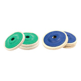 Maxbell 3Pcs Felt Wool Buffing Wheel Angel Grinder Polishing Disc Pad for Marble Green
