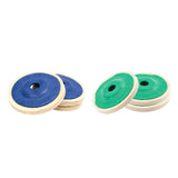 Maxbell 3Pcs Felt Wool Buffing Wheel Angel Grinder Polishing Disc Pad for Marble Green