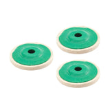 Maxbell 3Pcs Felt Wool Buffing Wheel Angel Grinder Polishing Disc Pad for Marble Green