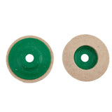 Maxbell 3Pcs Felt Wool Buffing Wheel Angel Grinder Polishing Disc Pad for Marble Green
