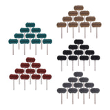 Maxbell Mini Abrasive Wheel Scouring Brush Grinding Sanding Head for Polishing 50Pcs