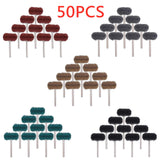 Maxbell Mini Abrasive Wheel Scouring Brush Grinding Sanding Head for Polishing 50Pcs