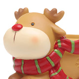 Maxbell Resin Garden Flower Pots Christmas Flower Vase Ornament for Tabletop Reindeer
