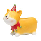 Maxbell Resin Garden Flower Pots Christmas Flower Vase Ornament for Tabletop Dog