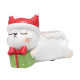 Maxbell Resin Garden Flower Pots Christmas Flower Vase Ornament for Tabletop Cat