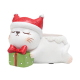 Maxbell Resin Garden Flower Pots Christmas Flower Vase Ornament for Tabletop Cat