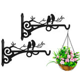 Maxbell Outdoor Planter Hooks Wall Mount Decorative for Outdoor Lanterns