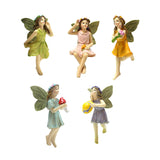 Maxbell 5 Pieces Miniature Accessories and Figurines Kit for Desktop Lawn