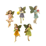Maxbell 5 Pieces Miniature Accessories and Figurines Kit for Desktop Lawn