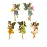 Maxbell 5 Pieces Miniature Accessories and Figurines Kit for Desktop Lawn
