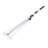 Maxbell Scalable Garden Rake Telescopic Adjustable for Lawn Grass Removal Gardening