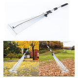 Maxbell Scalable Garden Rake Telescopic Adjustable for Lawn Grass Removal Gardening