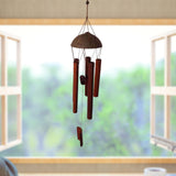 Maxbell Vintage Wind Chime Photography Props Gifts Bamboo for Indoor Party Friends
