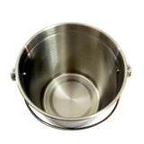 Maxbell Recycle Bin Garbage Can Round Stainless Steel for Picnic Camping