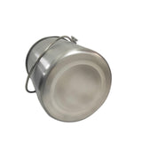 Maxbell Recycle Bin Garbage Can Round Stainless Steel for Picnic Camping
