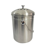 Maxbell Recycle Bin Garbage Can Round Stainless Steel for Picnic Camping